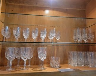 Nachtmann German Crystal wine glasses, drinking glasses, and champagne flutes