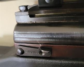 SKS with original stock. This side number reads S103100.  The Number under the trigger is 385611