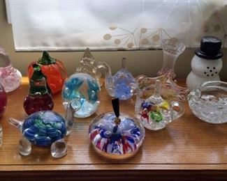 Elwood St Clair Art Glass, marked Joe Rice