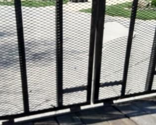 The 16-foot utility trailer has a 10-inch hole in the ramp and the wheel is broken on the  trailer jack  and the tailgate is slightly bent.