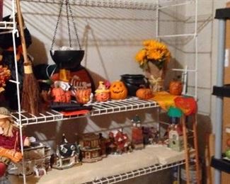 Halloween, Thanksgiving, and Christmas decor