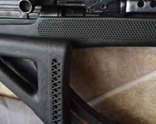 Russian SKS modified with synthetic folding stock