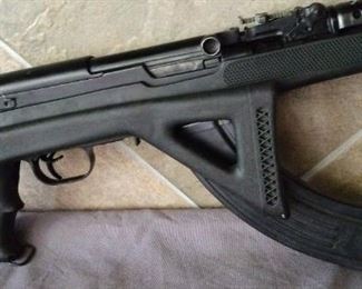 Russian SKS with modified synthetic folding stock