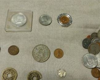 Assortment of coins