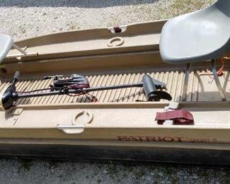 Patriot Sport 8 two person boat, with Minn Kota engine