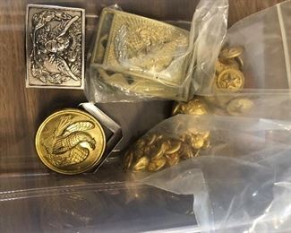 Buttons, Buckles and cufflinks