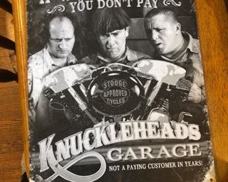 Vintage Three Stooges metal posters