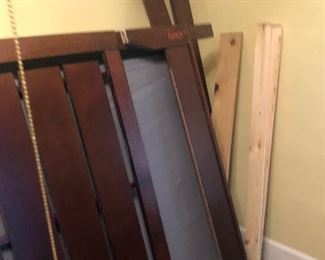 Queen Bed with foot and headboard slacks included