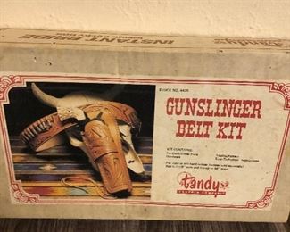 Leather gun belt