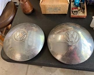Vintage Volkswagen hubcaps