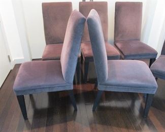 12 MITCHELL GOLD upholstered dining chairs