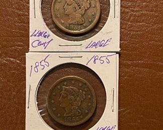 1851 and 1855 Large Cent