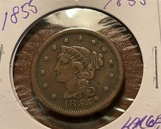 1851 and 1855 Large Cent