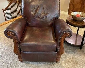 BRADINGTON YOUNG Leather Reclining Armchair