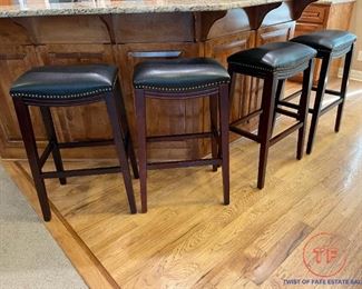 PIER 1 Studded Faux Leather Stools