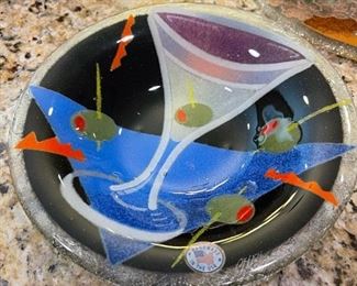 PEGGY KARR Martini Glass Art Bowl