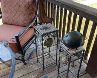 Outdoor Decorative Wrought Iron Stands