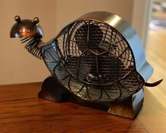 Metal Turtle Shaped Table Fan