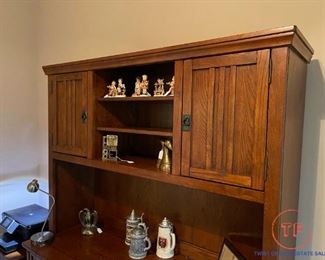 ASHLEY FURNITURE Cross Island Large Credenza and Tall Hutch