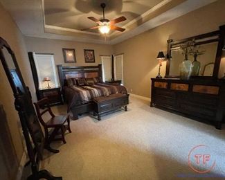 A.R.T. Furniture Copper and Old Wood Bedroom Set