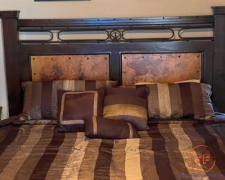 A.R.T. Furniture Copper and Old Wood Bedroom Set 