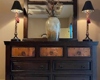 A.R.T. Furniture Copper and Old Wood Bedroom Set