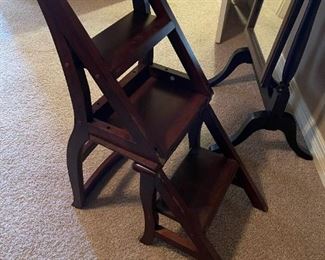 Wooden Step Ladder Folding Side Chair