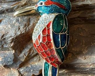 Vintage Sardi Signed Bird Brooch