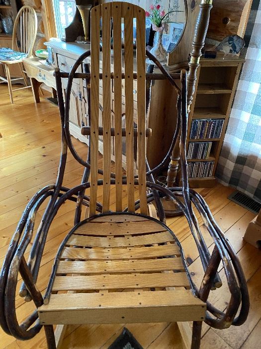 Hickory rocking chair