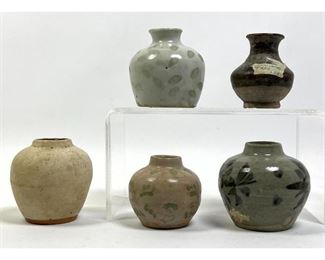 Lot 3 5pcs Chinese pots. Ming, 