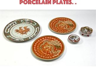 Lot 60 5pcs Chinese Porcelain Plates. . 