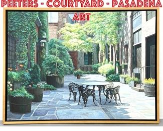Lot 137 HingBiu aka Henry Peeters  Courtyard  Pasadena Art