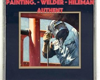 Lot 193 Tidmore Watercolor Painting. Welder  Hileman authent