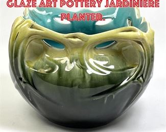 Lot 200 Art Nouveau High Glaze Art Pottery Jardiniere Planter. 