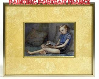 Lot 210 Colette Benoit Samsoen Painting Portrait France