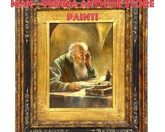 Lot 215 Lavelle Painting. Old Man Vienna Antique Store Painti
