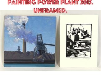 Lot 220 Stephen Magsig Painting Power Plant 2015. Unframed. 