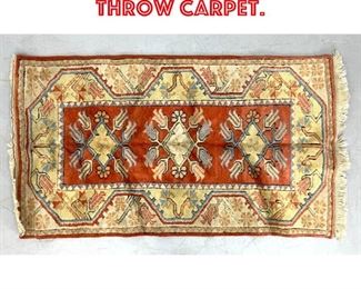 Lot 232 4 8 x 2 6 Oriental throw carpet.