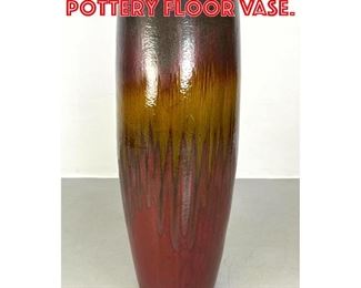Lot 236 Tall Ombre Glazed Pottery Floor Vase. 