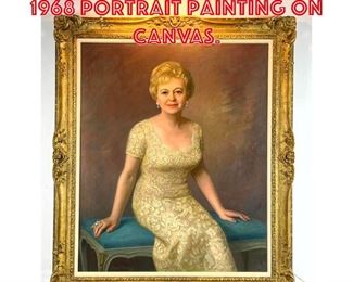 Lot 238 MICHAEL HONIGSBERG 1968 Portrait Painting on Canvas. 