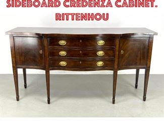 Lot 261 HENREDON Mahogany Sideboard Credenza Cabinet. RITTENHOU