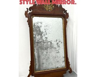Lot 287 Antique Chippendale style Wall Mirror. 