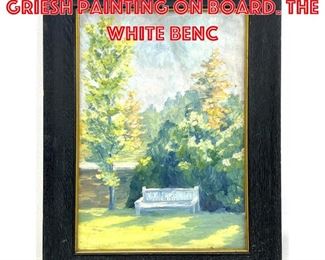 Lot 305 Cooper Johnson Griesh Painting on Board. The White Benc