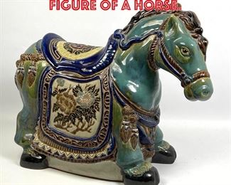 Lot 338 Chinese Style Glazed Figure of a Horse. 