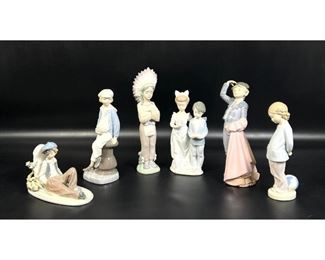Lot 367 6pcs LLADRO Figurines