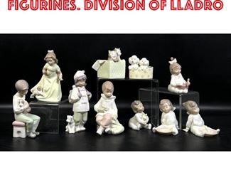 Lot 372 10pcs Golden Memories Figurines. Division of LLADRO