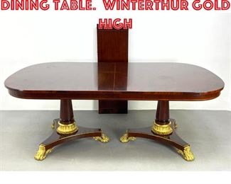 Lot 397 KINDEL Classic Form Dining Table. Winterthur Gold High