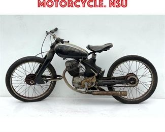 Lot 462 1952 Deutscher Meister Motorcycle. NSU 