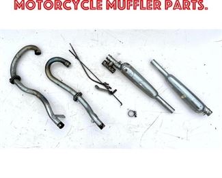 Lot 466 Lot Vintage Motorcycle Muffler Parts. 