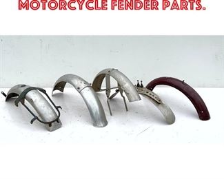 Lot 468 Lot Vintage Motorcycle Fender Parts. 